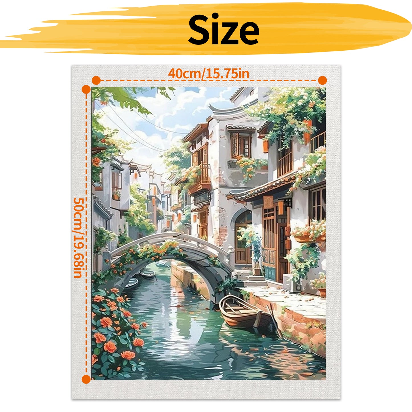 Bridge- Paint by Numbers -40x50cm