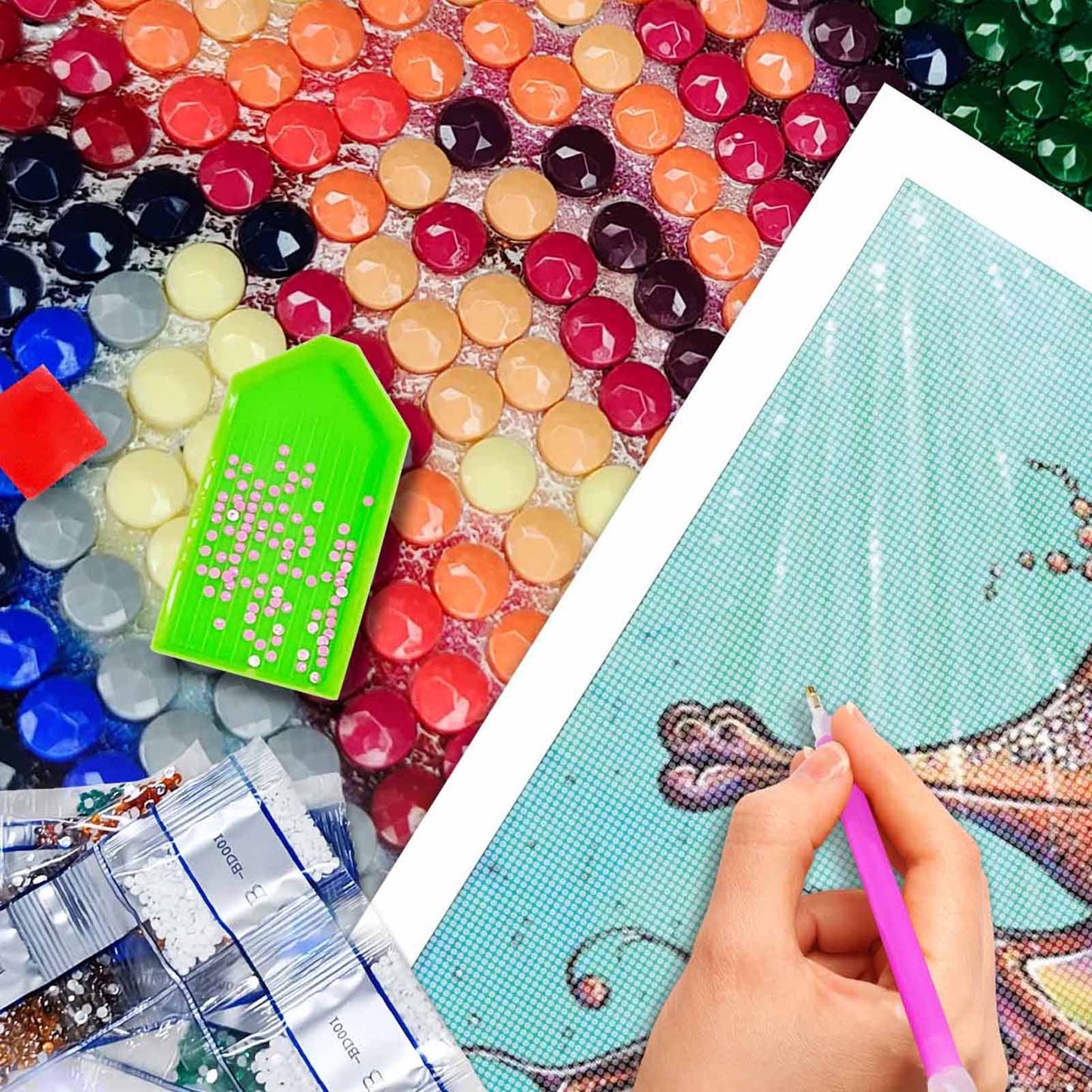 Sea horse- Full Round Diamond Painting - 40x70cm