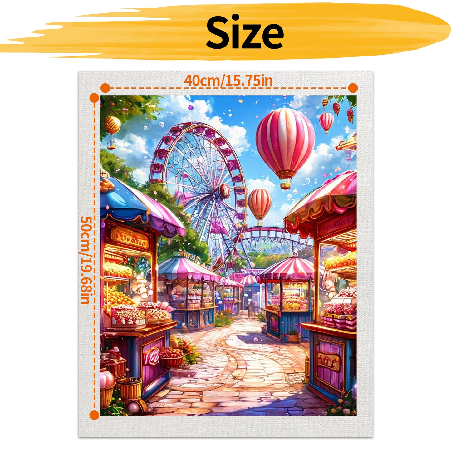 Amusement park- Paint by Numbers -40x50cm