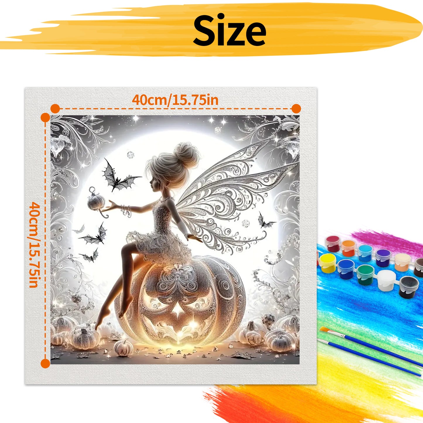 Pumpkin Elf- Paint by Numbers -40x40cm