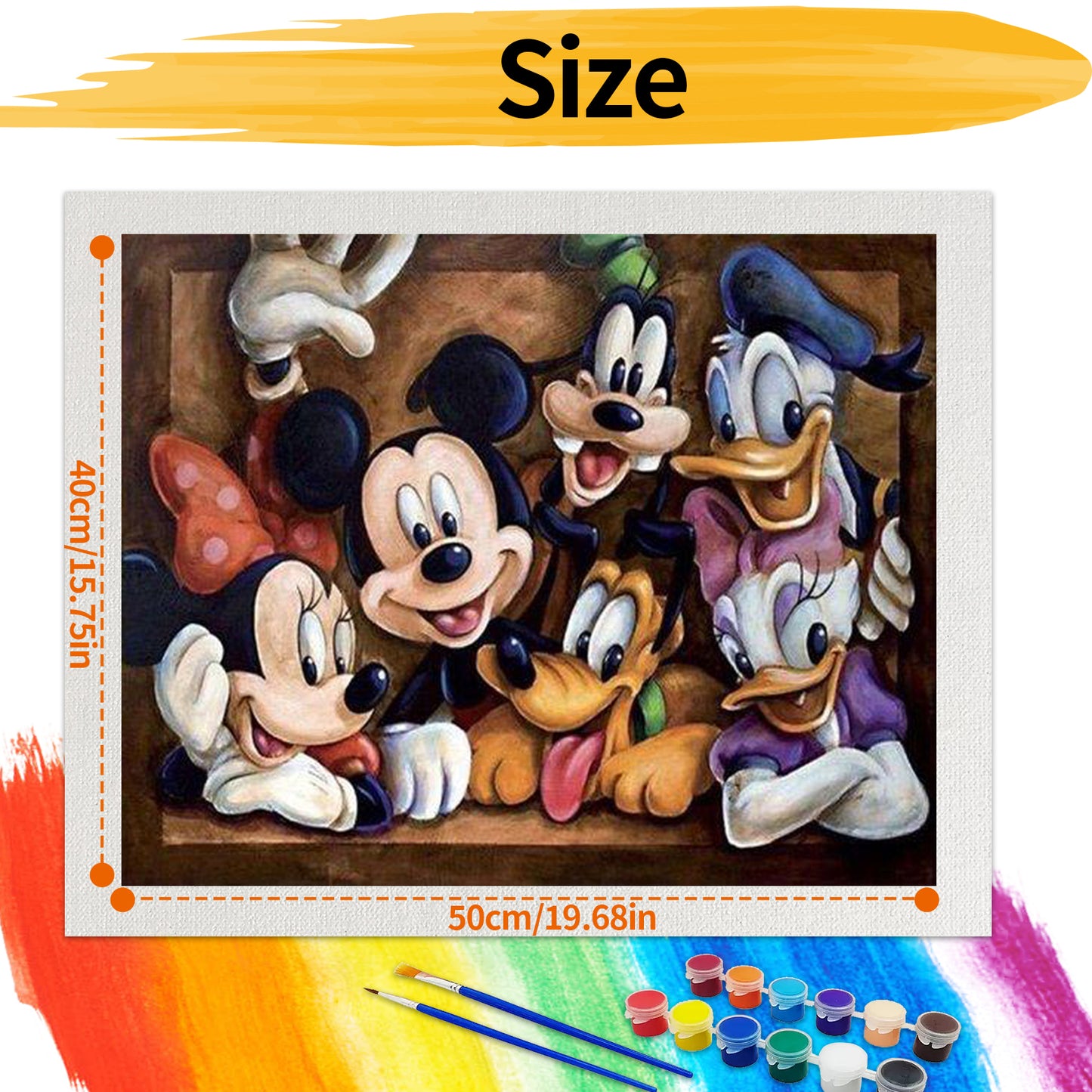 Mickey Mouse - Paint by Numbers -50x40cm