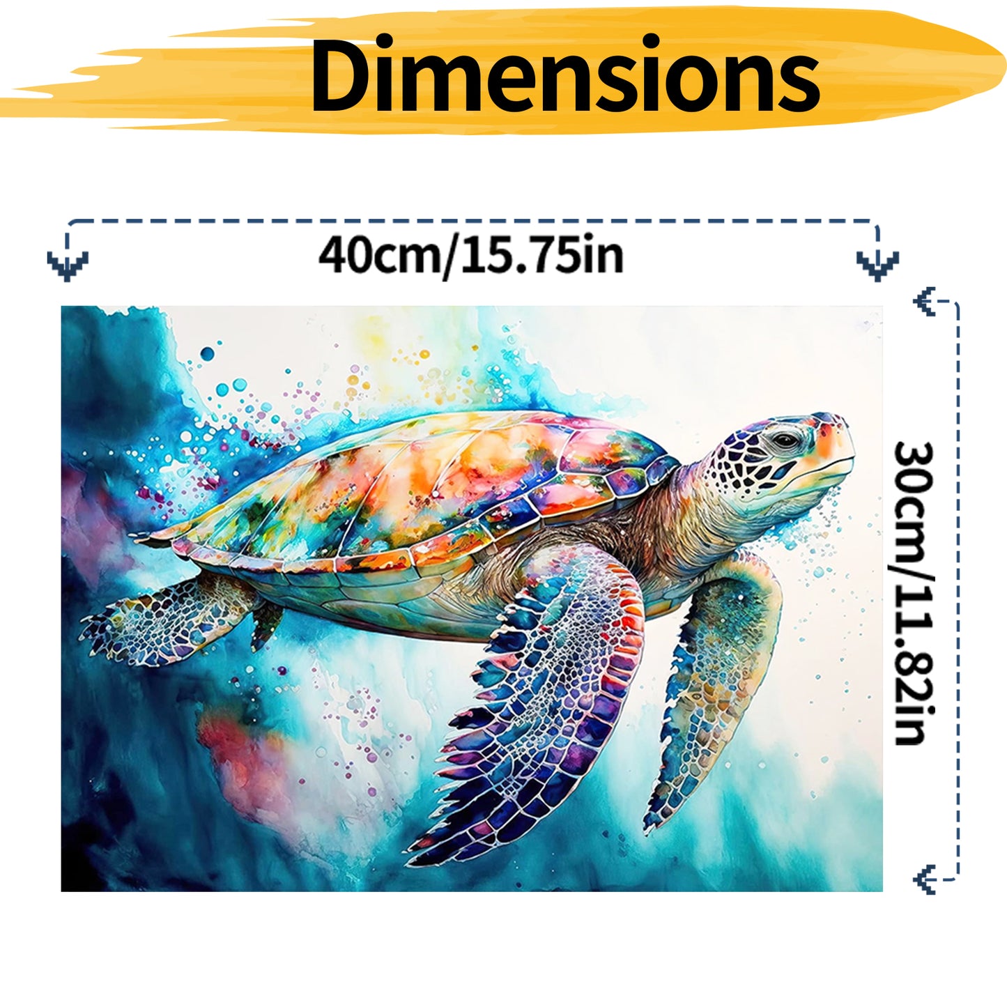 Sea Turtle - Painting with Numbers -40x50cm