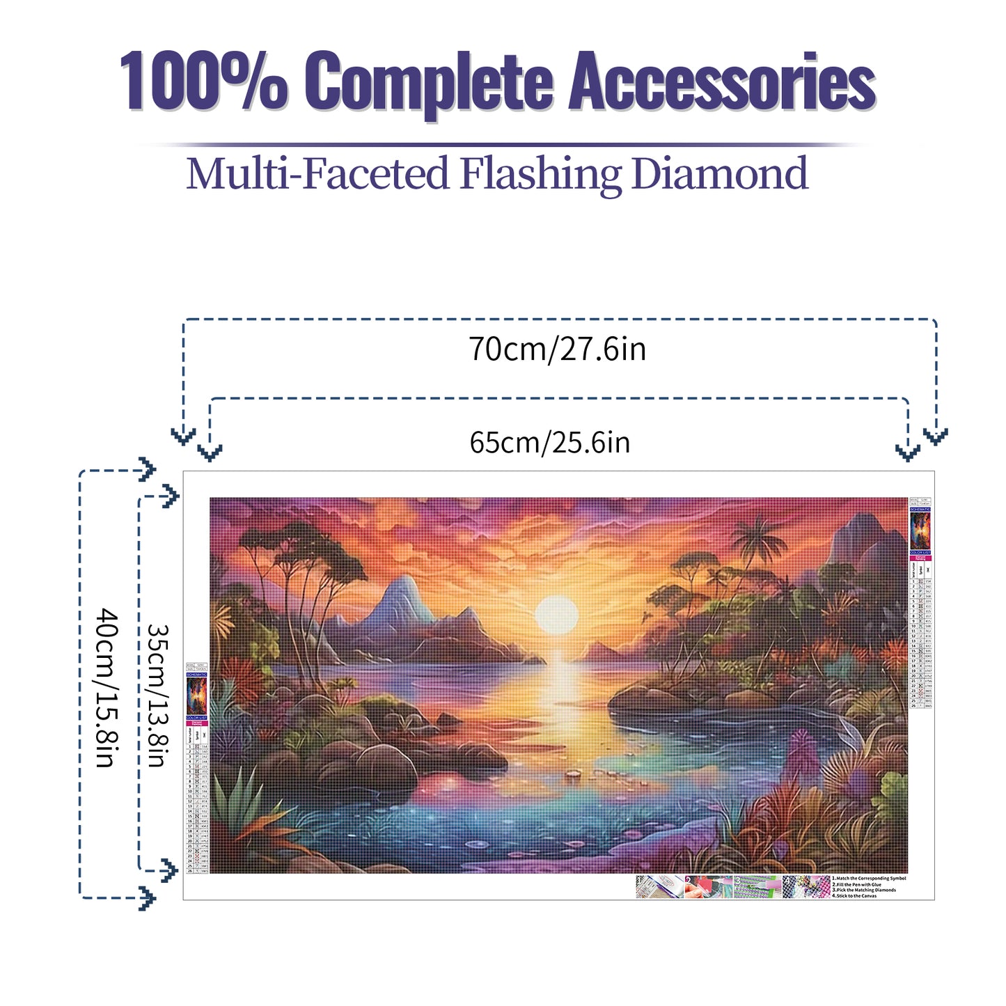 Island - Full Round Diamond Painting - 70x40cm