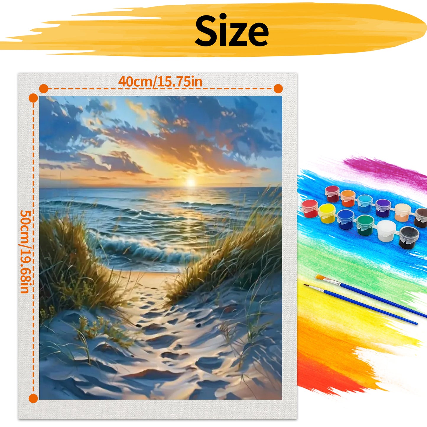 By the sea- Paint by Numbers -40x50cm