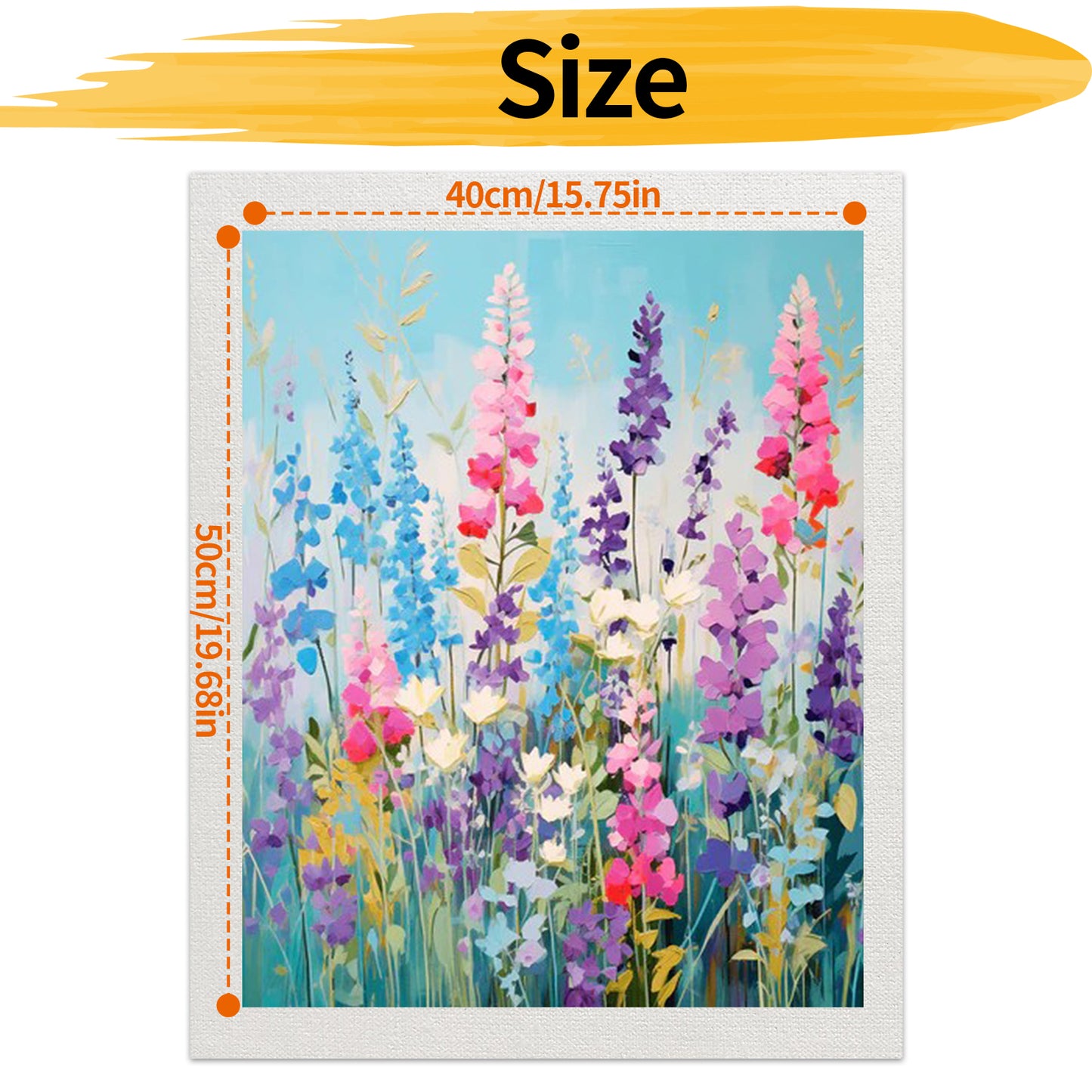 Flower- Paint by Numbers -40x50cm