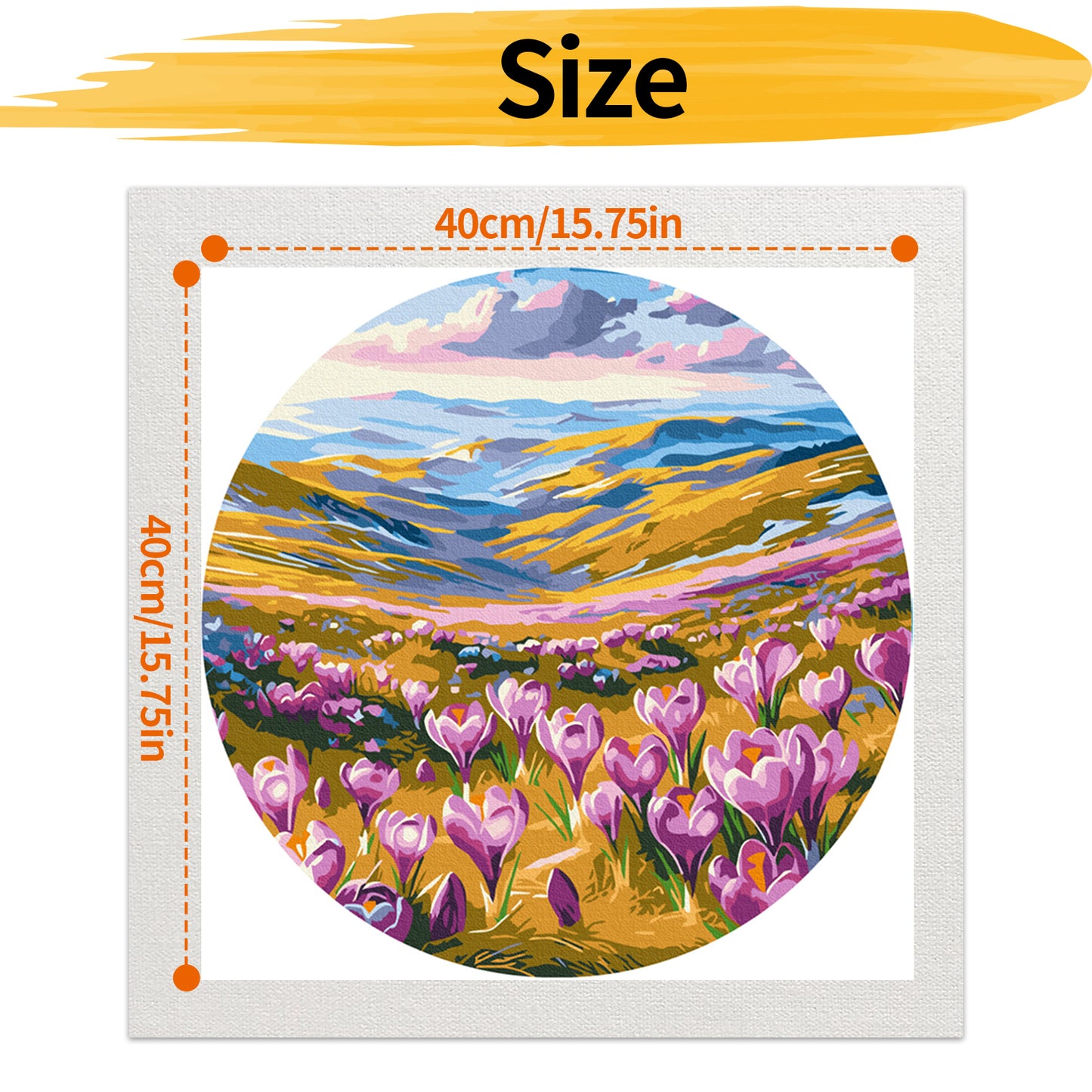 Flower - Painting by Numbers -40x40cm