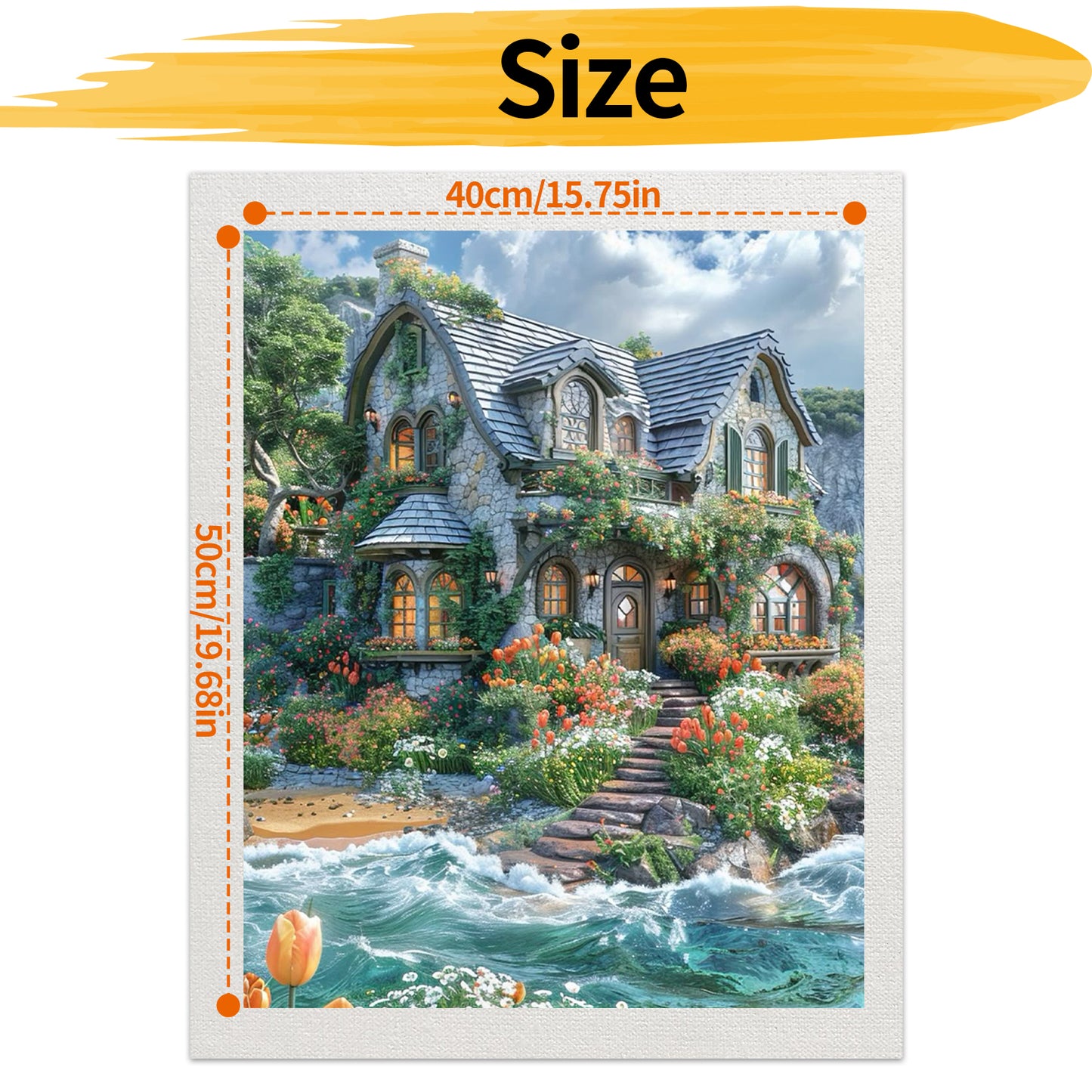 Hut - Paint by Numbers -40x50cm