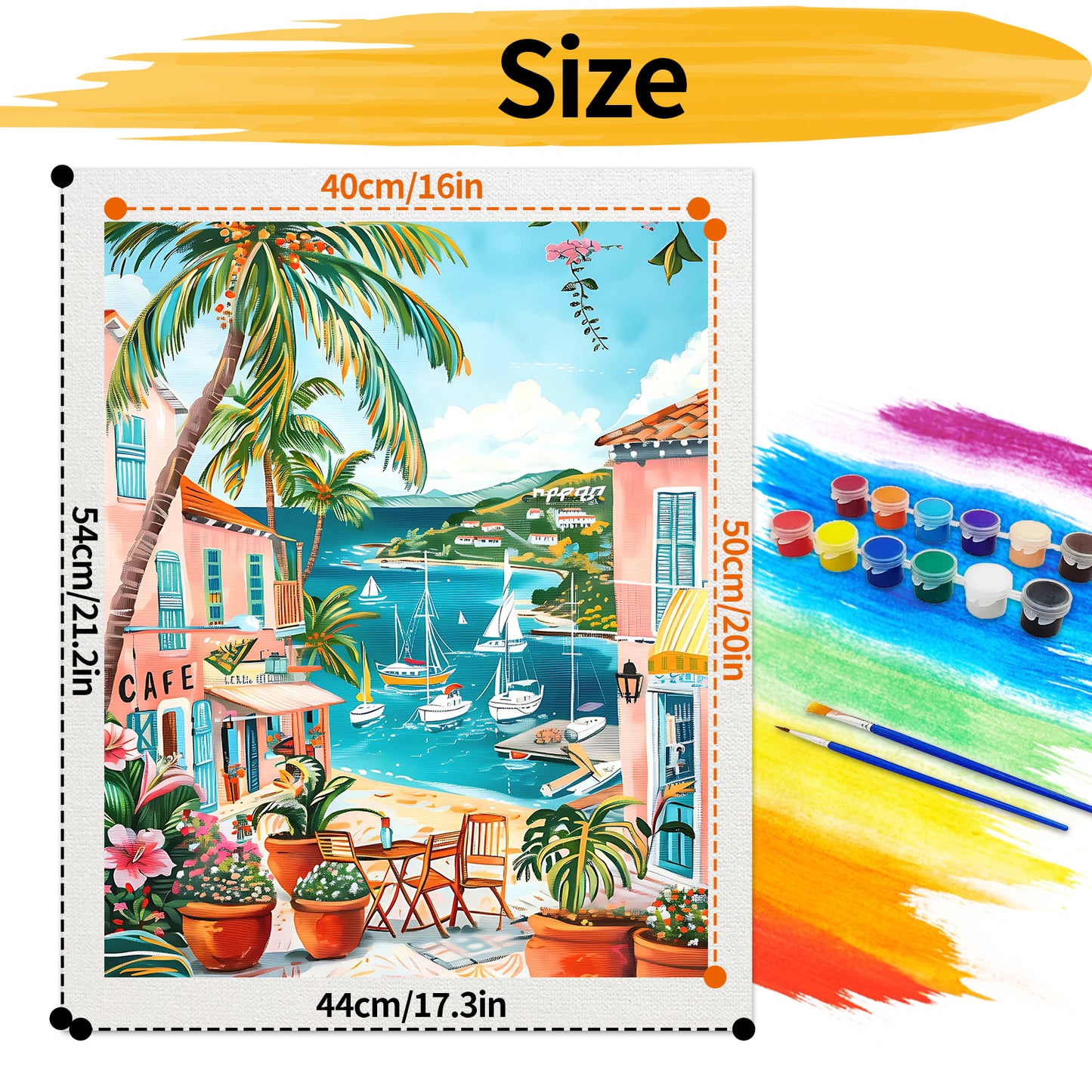 Seaside - Paint by Numbers -40x50cm