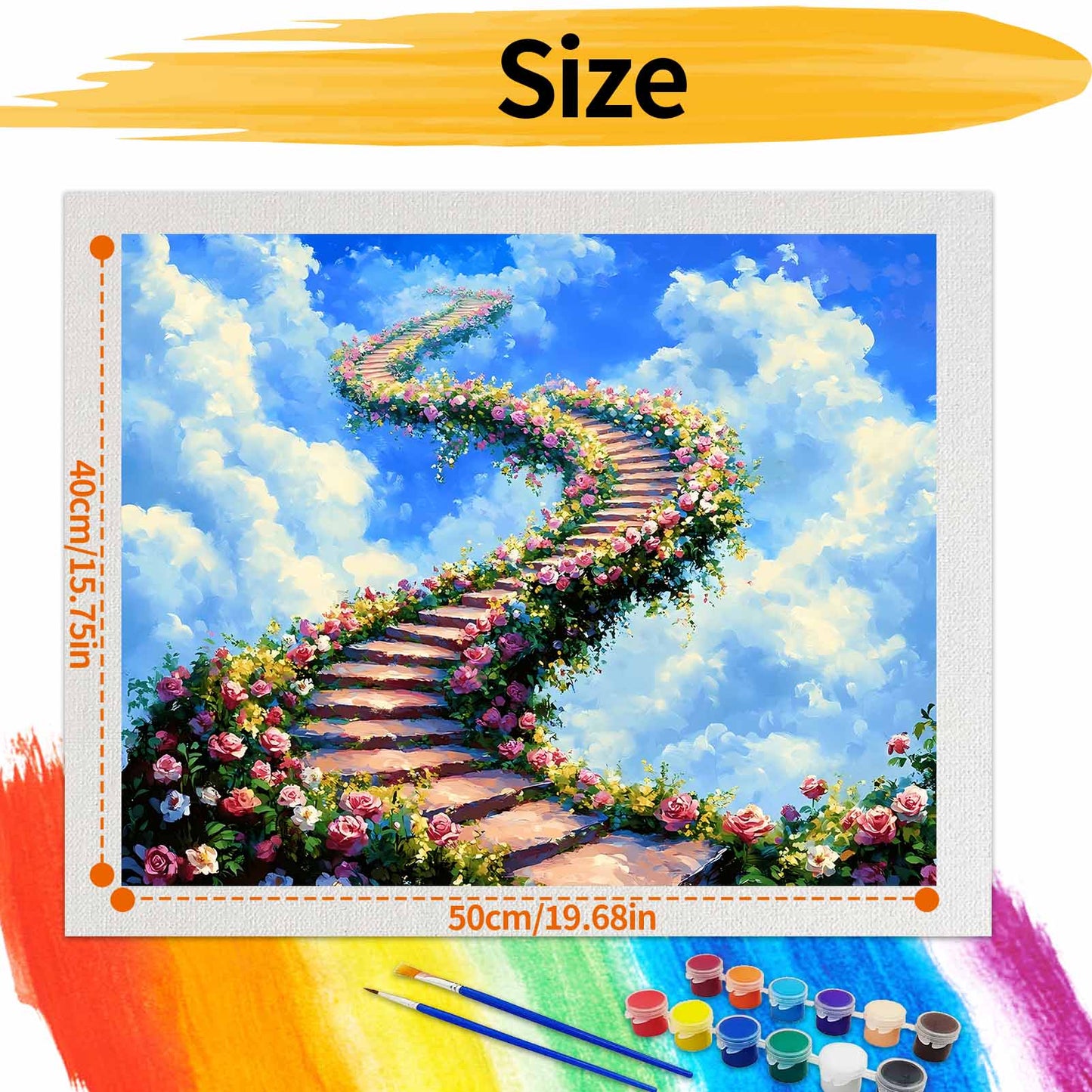 Staircase - Paint by Numbers -50x40cm