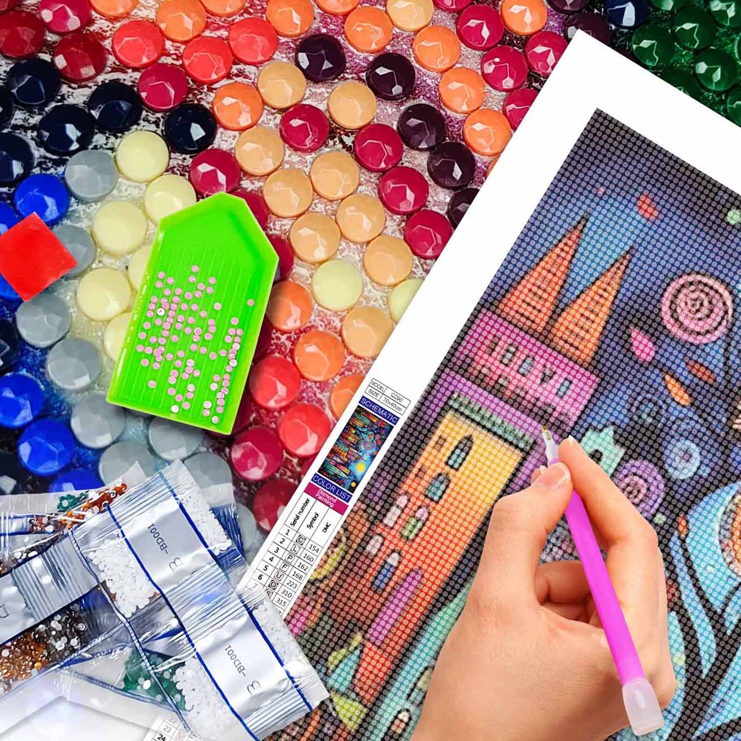 House - Full Round Diamond Painting - 70x40cm