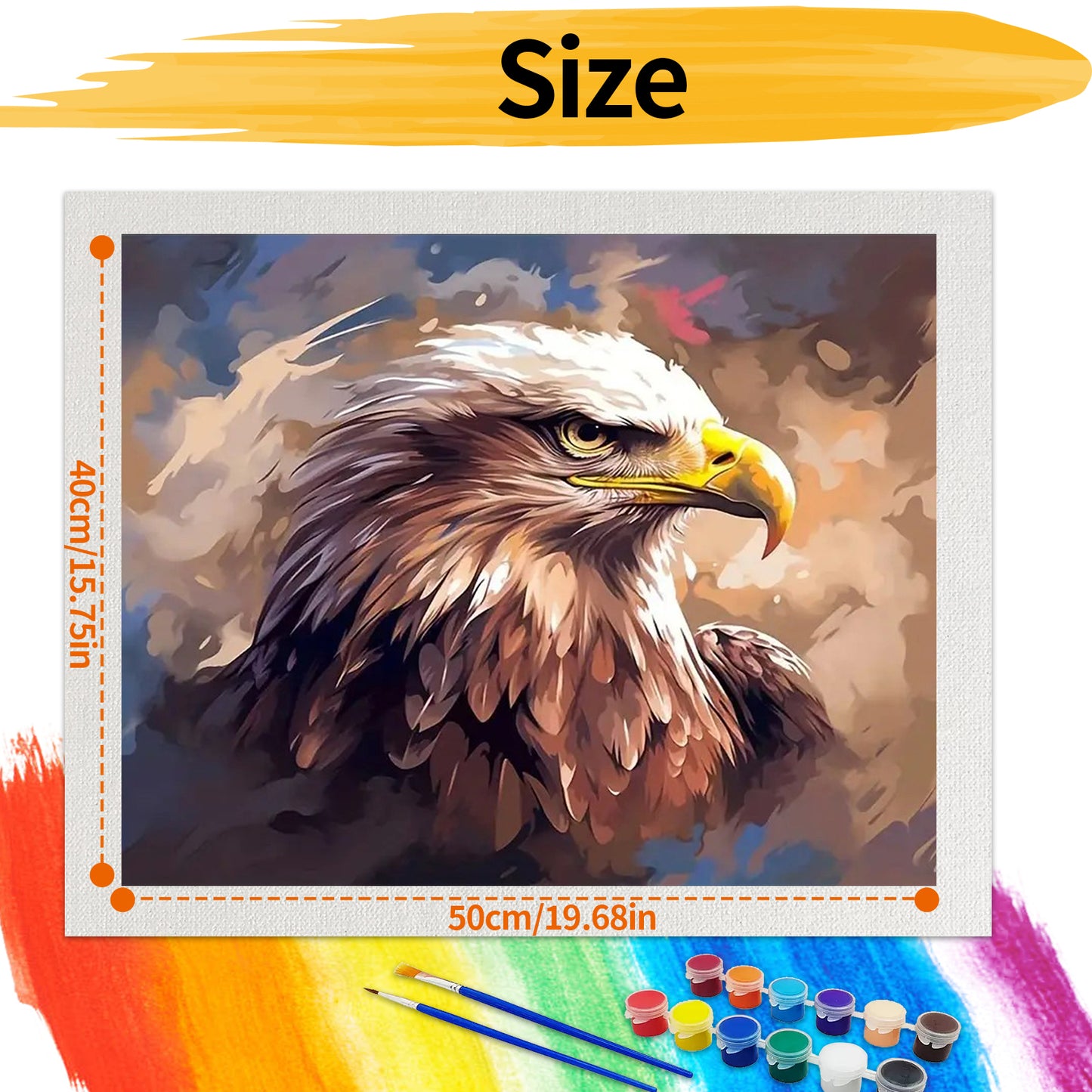 Eagle - Paint by Numbers -50x40cm
