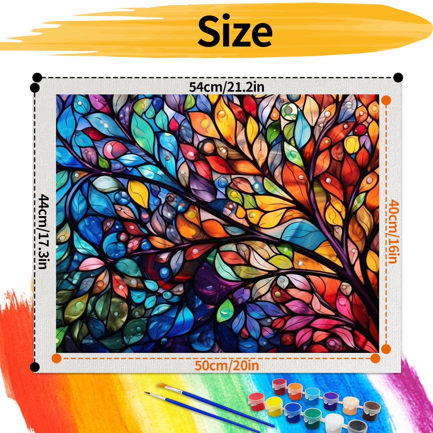 Tree - Paint by Numbers -40x50cm