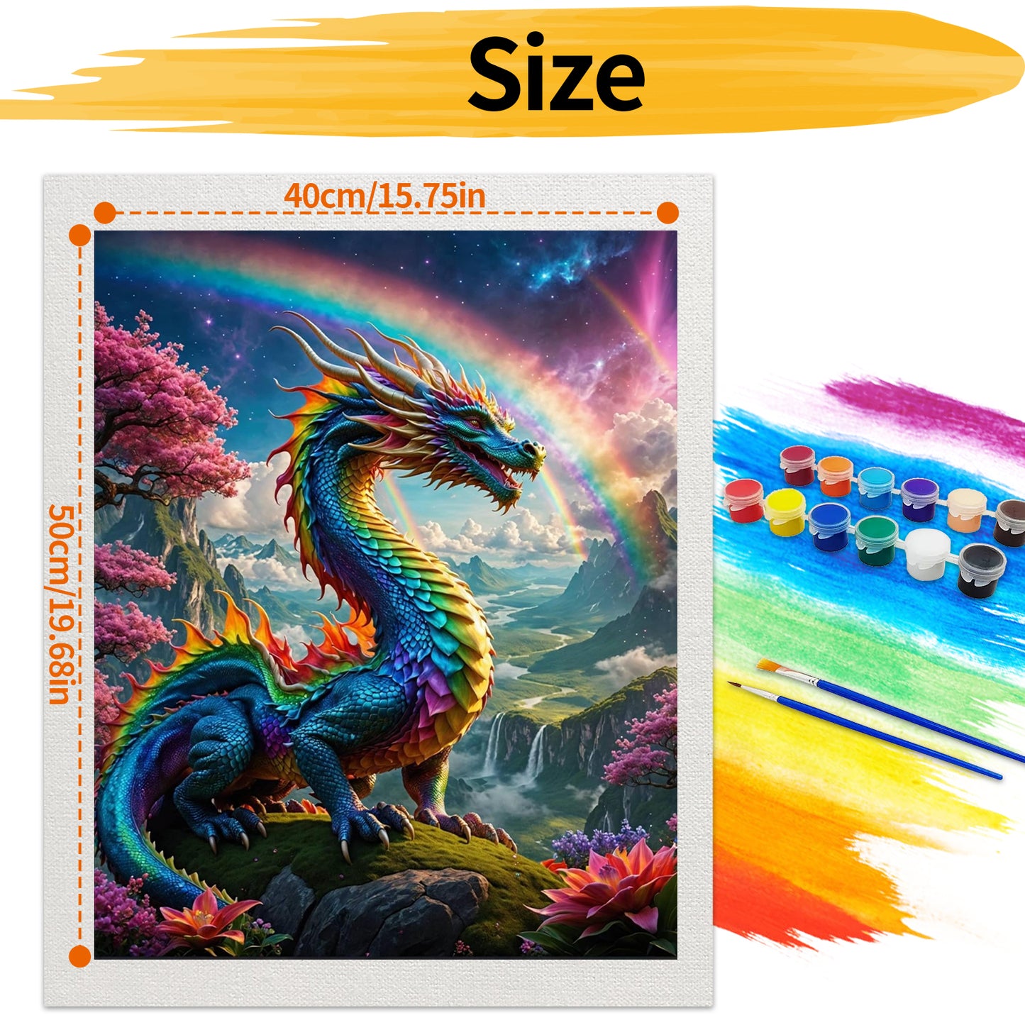 Dragon- Paint by Numbers -40x50cm