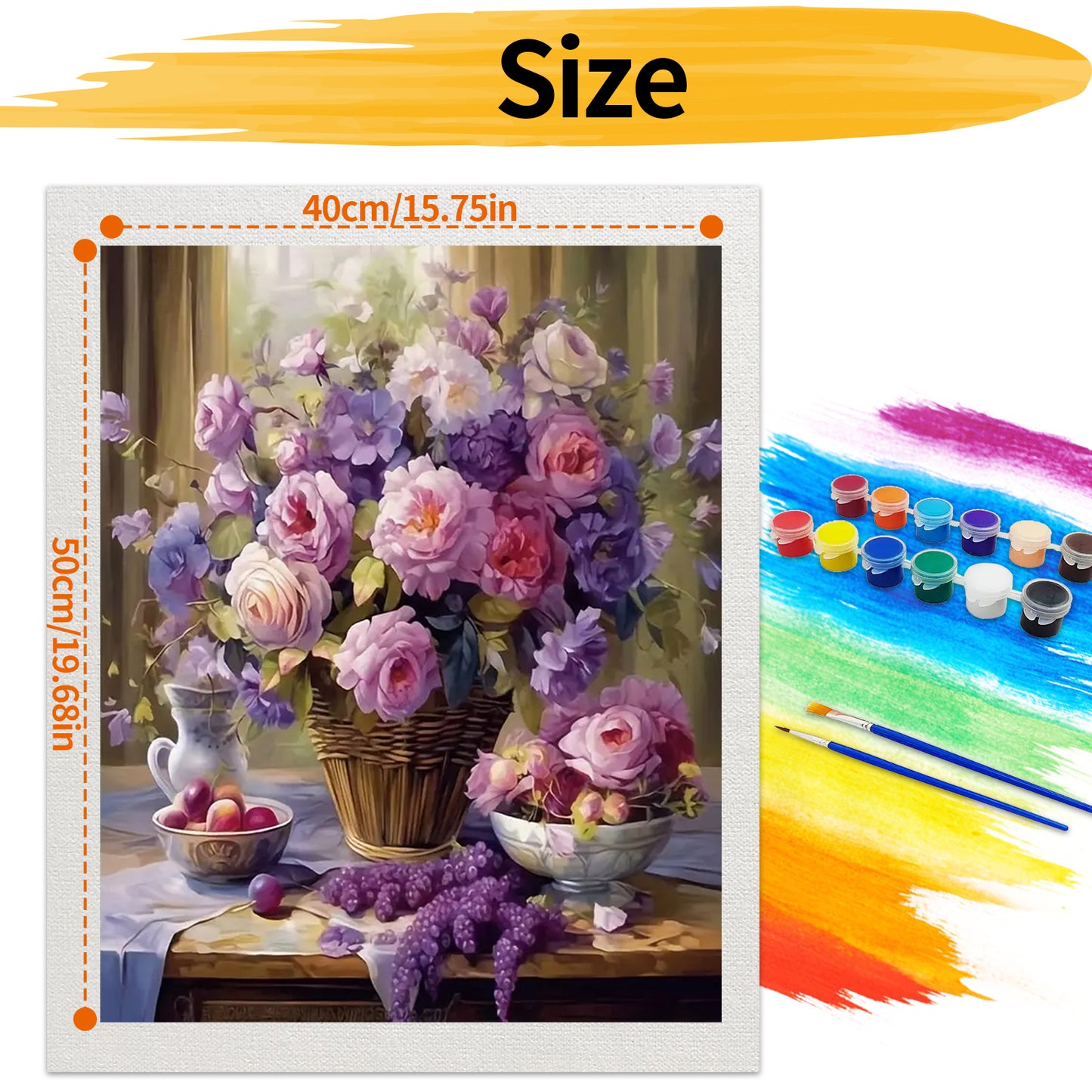 Bouquet- Paint by Numbers -40x50cm