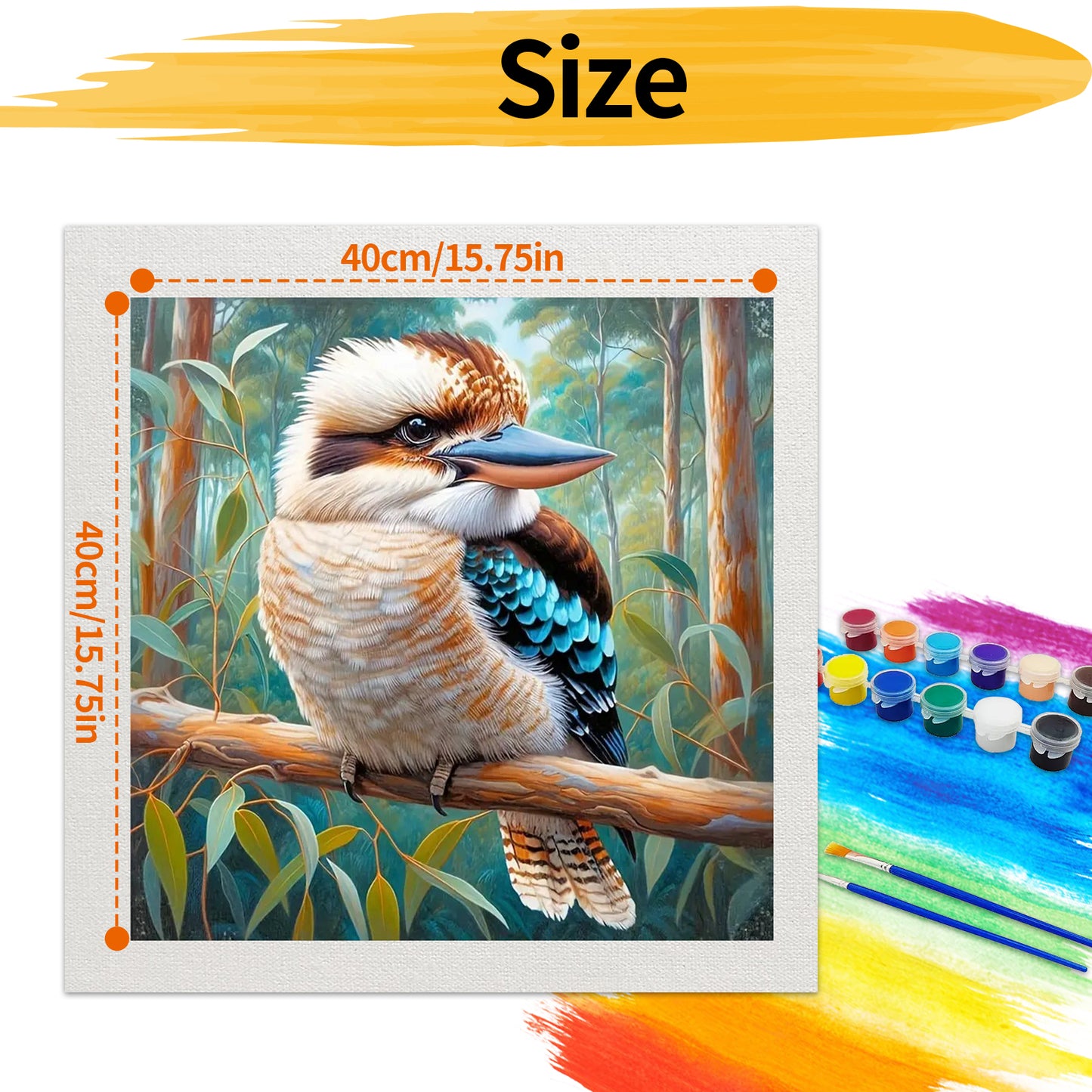 Birdie- Paint by Numbers -40x40cm