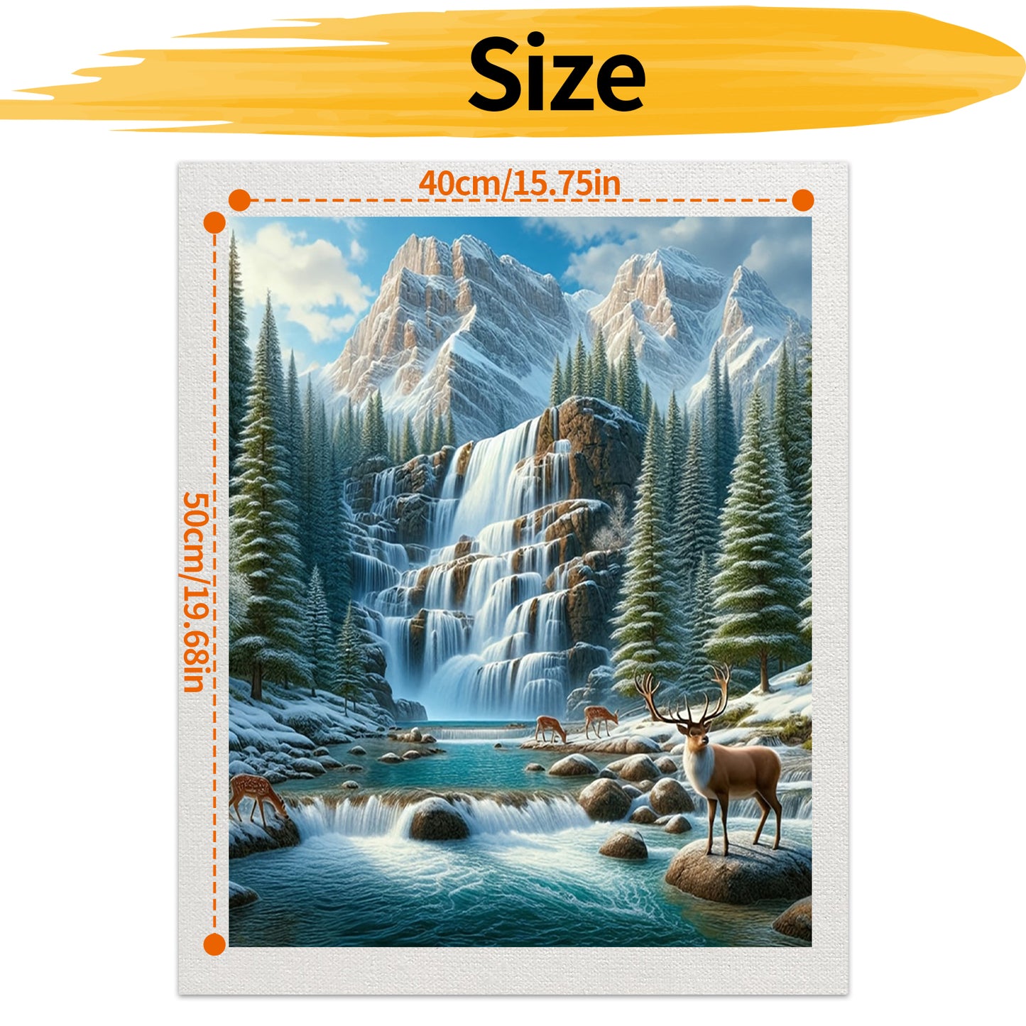 Waterfall - Paint by Numbers -40x50cm