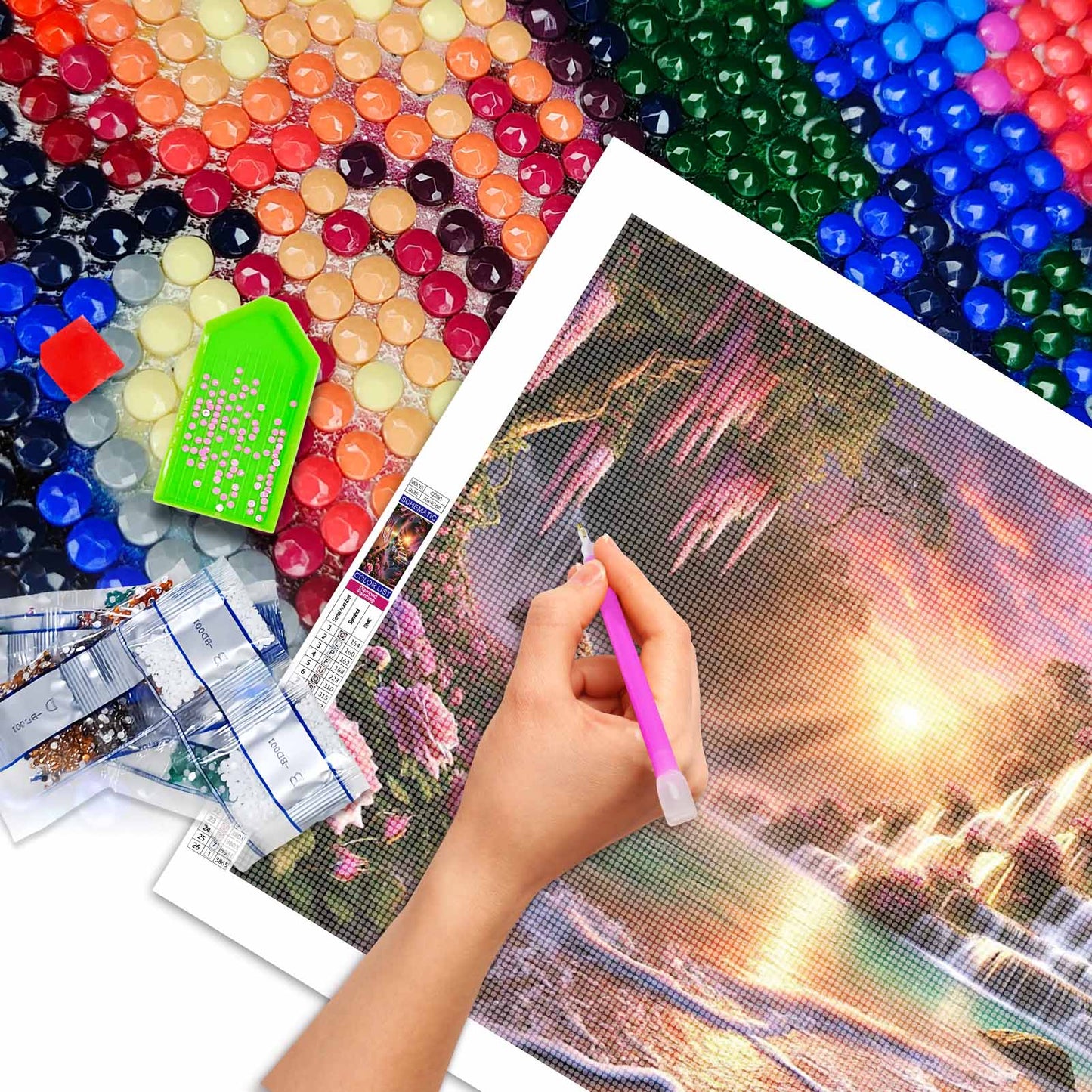 Garden - Full Round Diamond Painting - 70x40cm