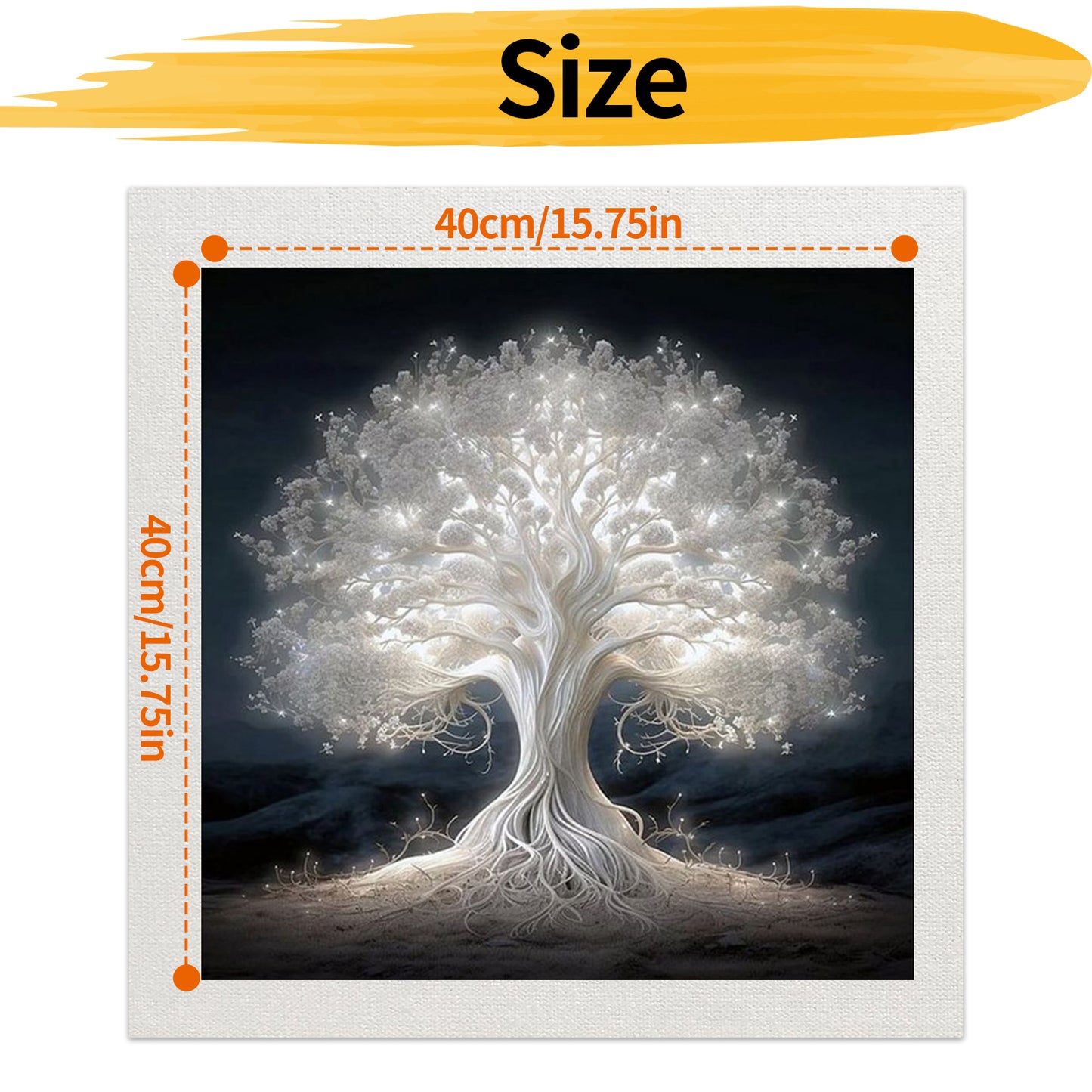 Tree - Painting by Numbers -40x40cm