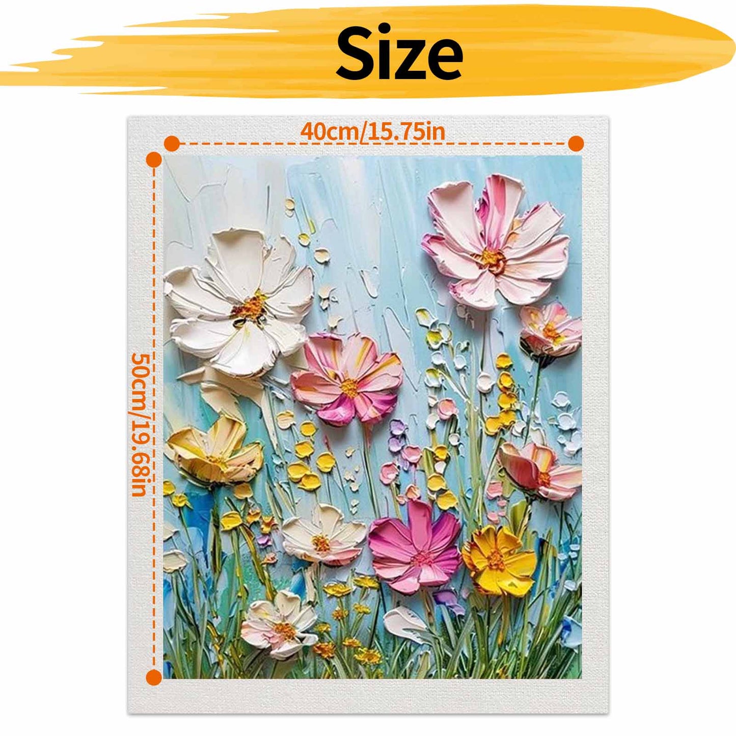 Flower- Paint by Numbers -40x50cm