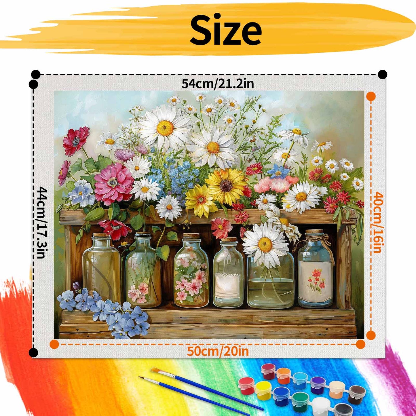 Flower - Paint by Numbers -40x50cm