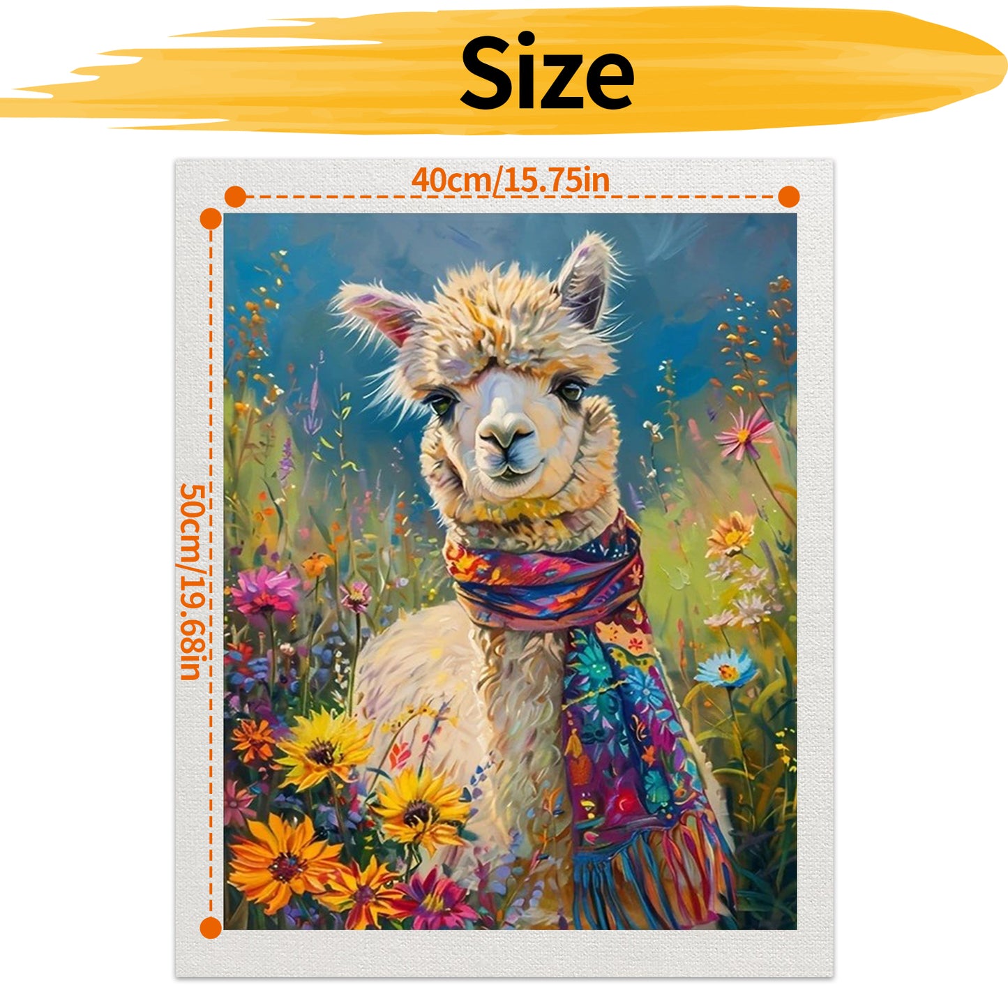 Alpaca- Paint by Numbers -40x50cm