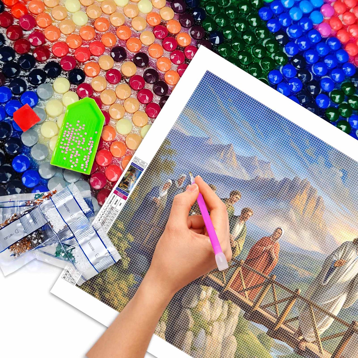 Jesus - Full Round Diamond Painting - 70x40cm