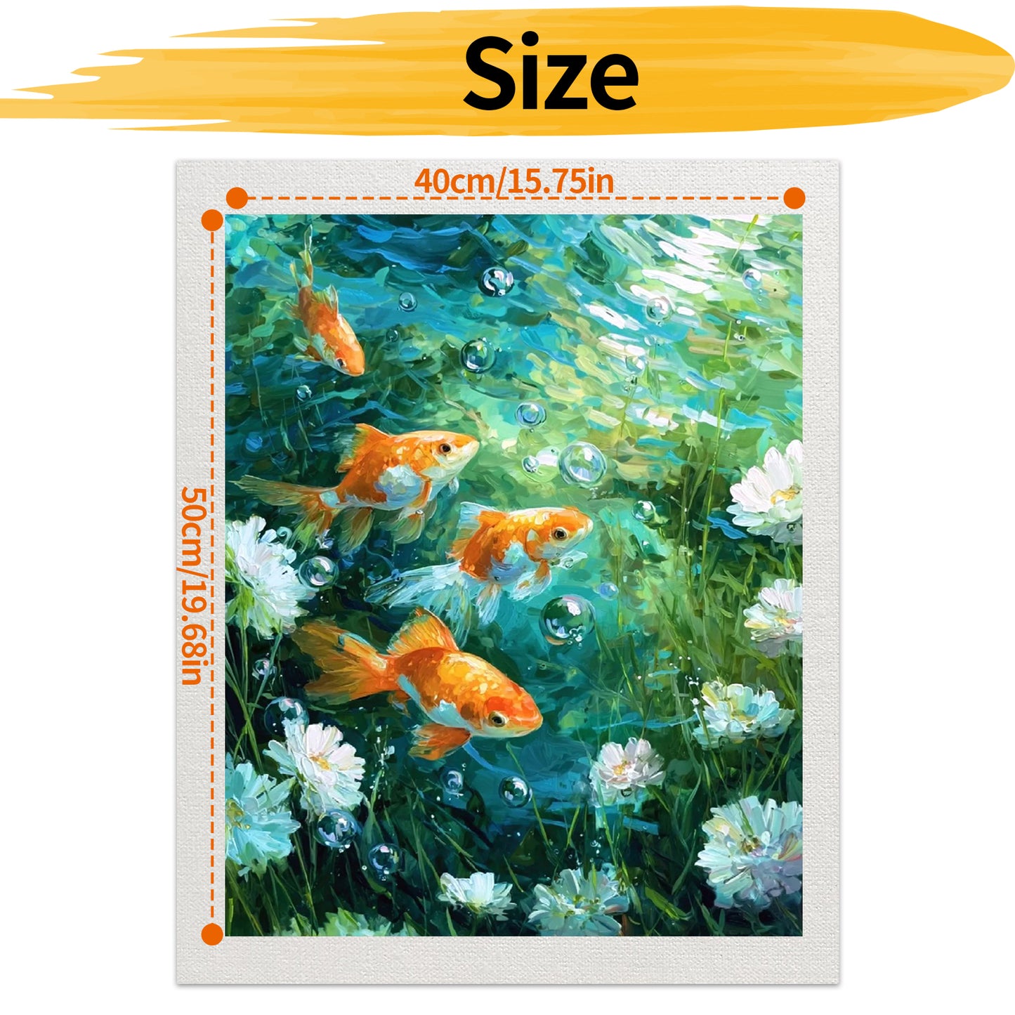 Goldfish- Paint by Numbers -40x50cm