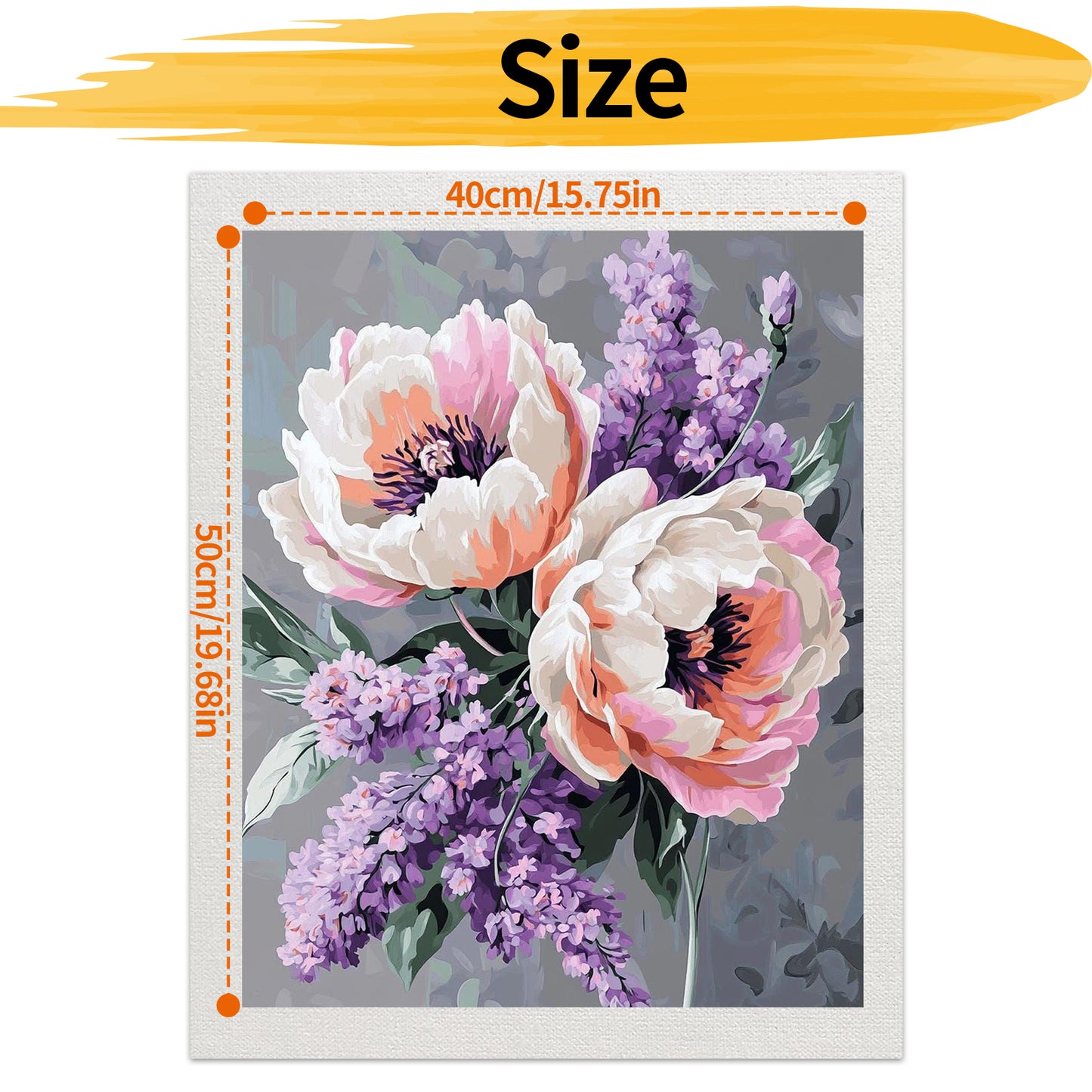 Flower- Paint by Numbers -40x50cm