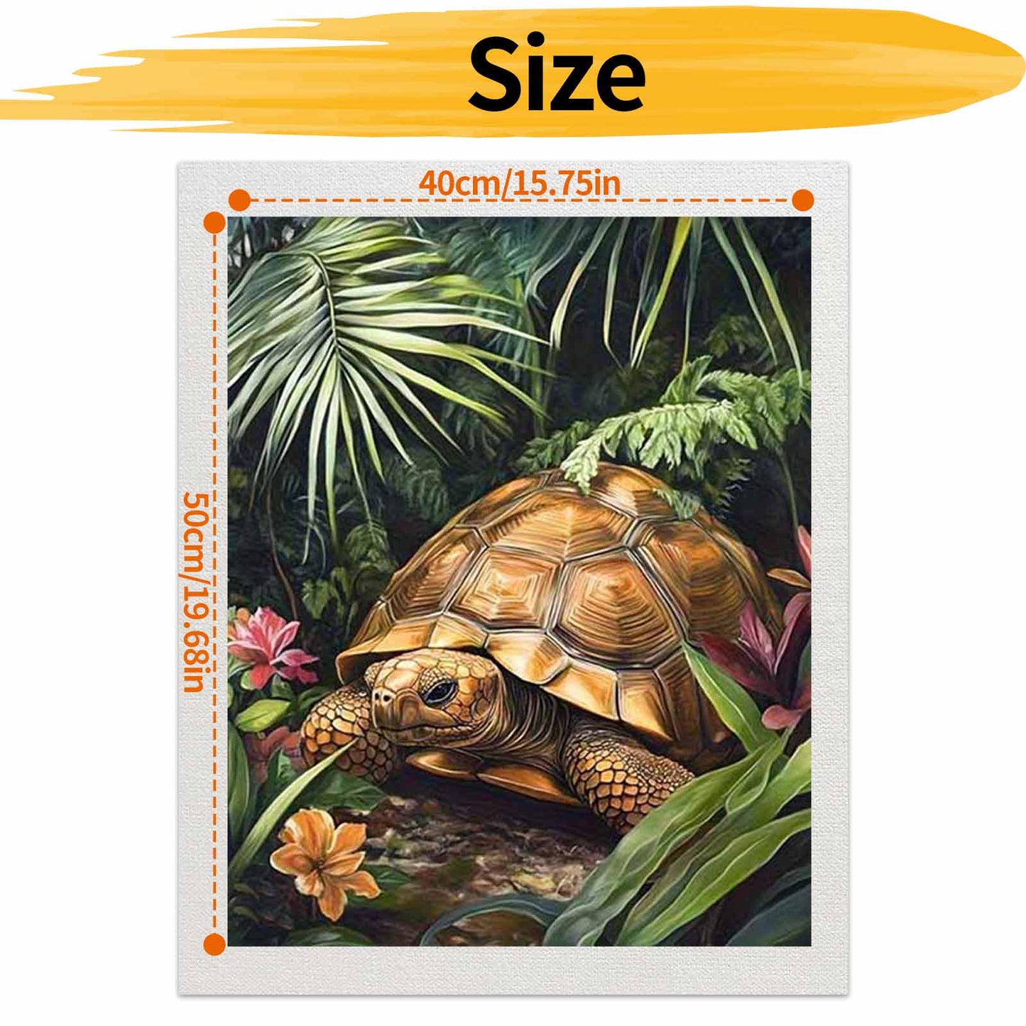 Turtle - Paint by Numbers -40x50cm