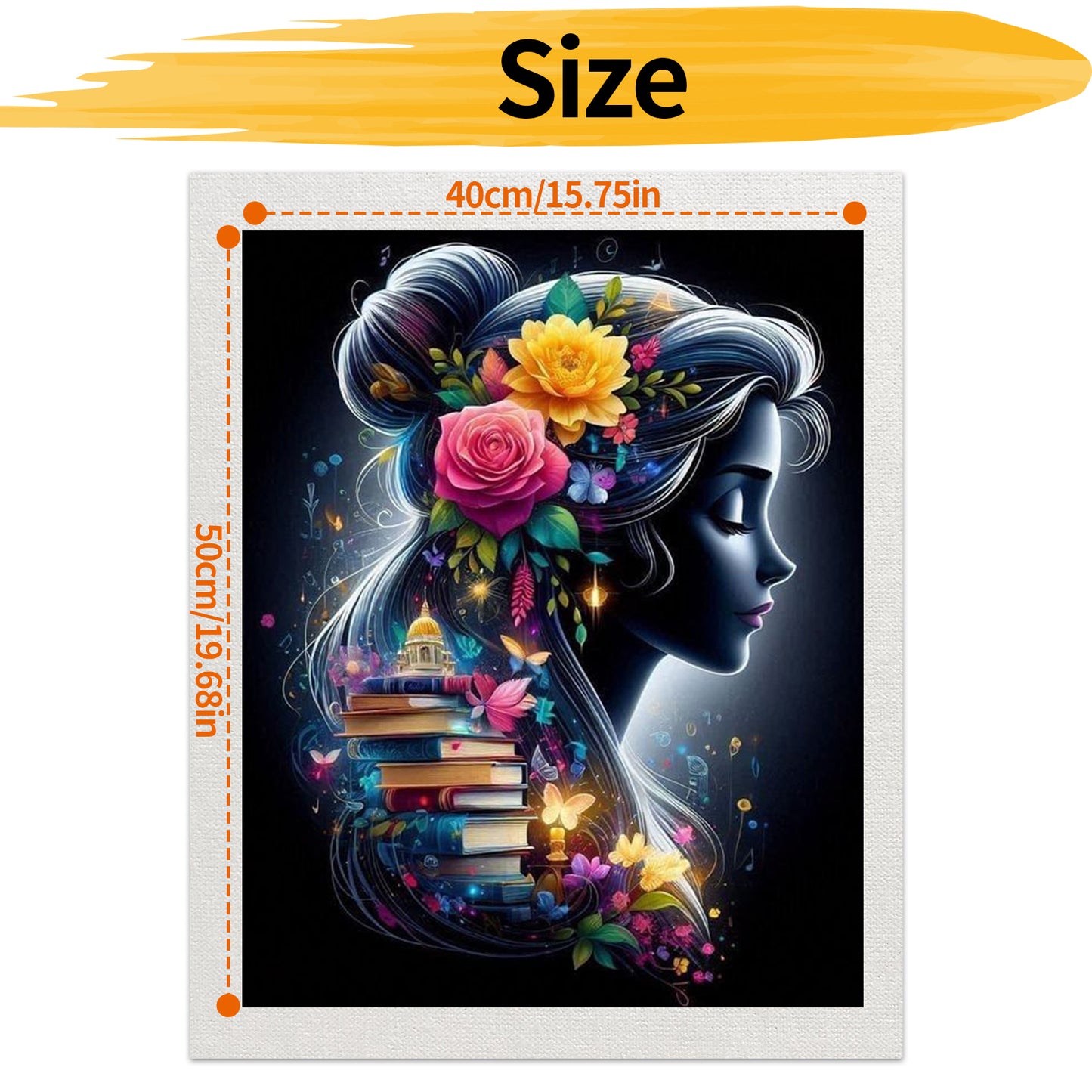 Beauty and the Beast- Paint by Numbers -40x50cm