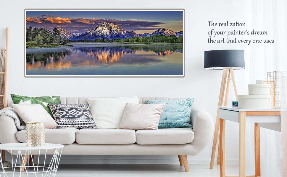 Mountain - Full Round Diamond Painting - 90x40cm YALKIN