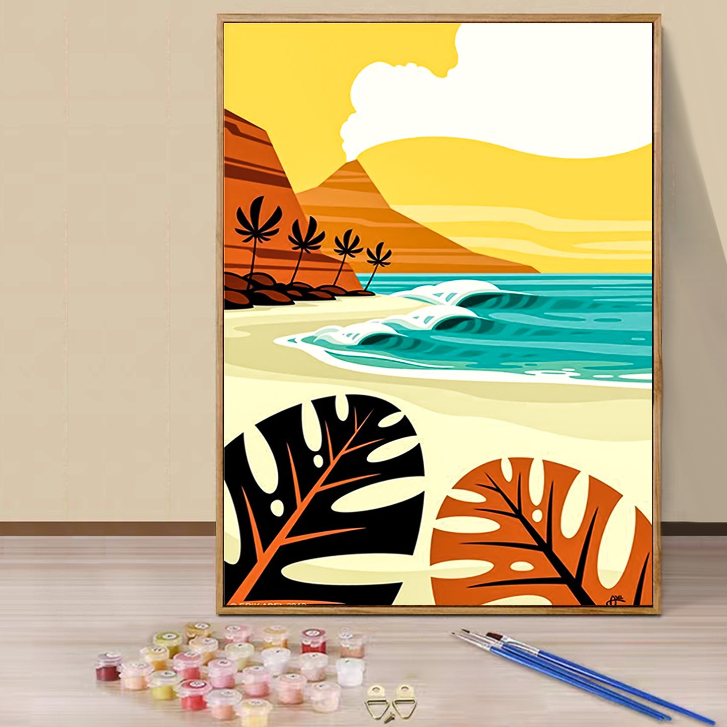 6pack Summer Seaside - Painting with Numbers - 20x30cm