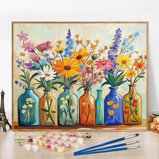 Flower - Paint by Numbers -50x40cm