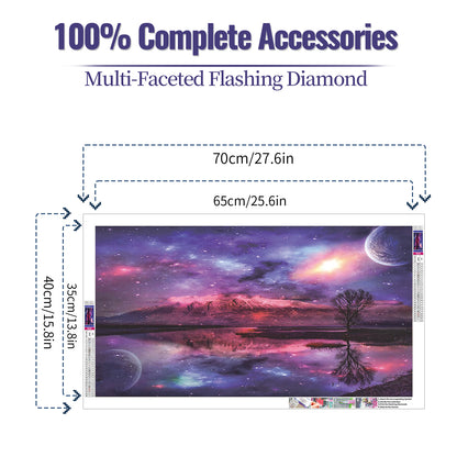 Starry Sky - Full Round Diamond Painting Kits - 70x40cm