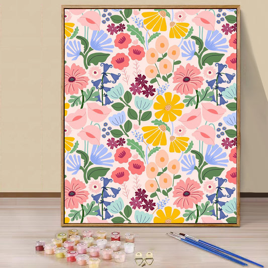 Flower- Paint by Numbers -40x50cm