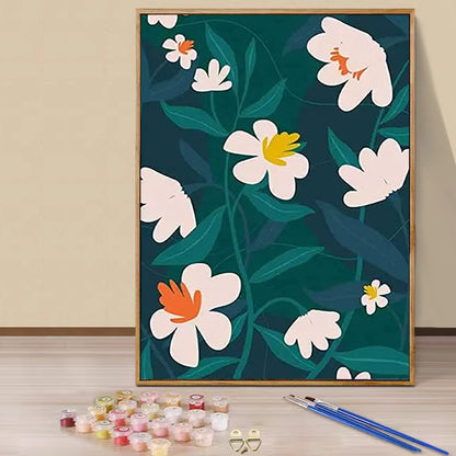 Flower - Painting with Numbers -20x30cm - 6 pack