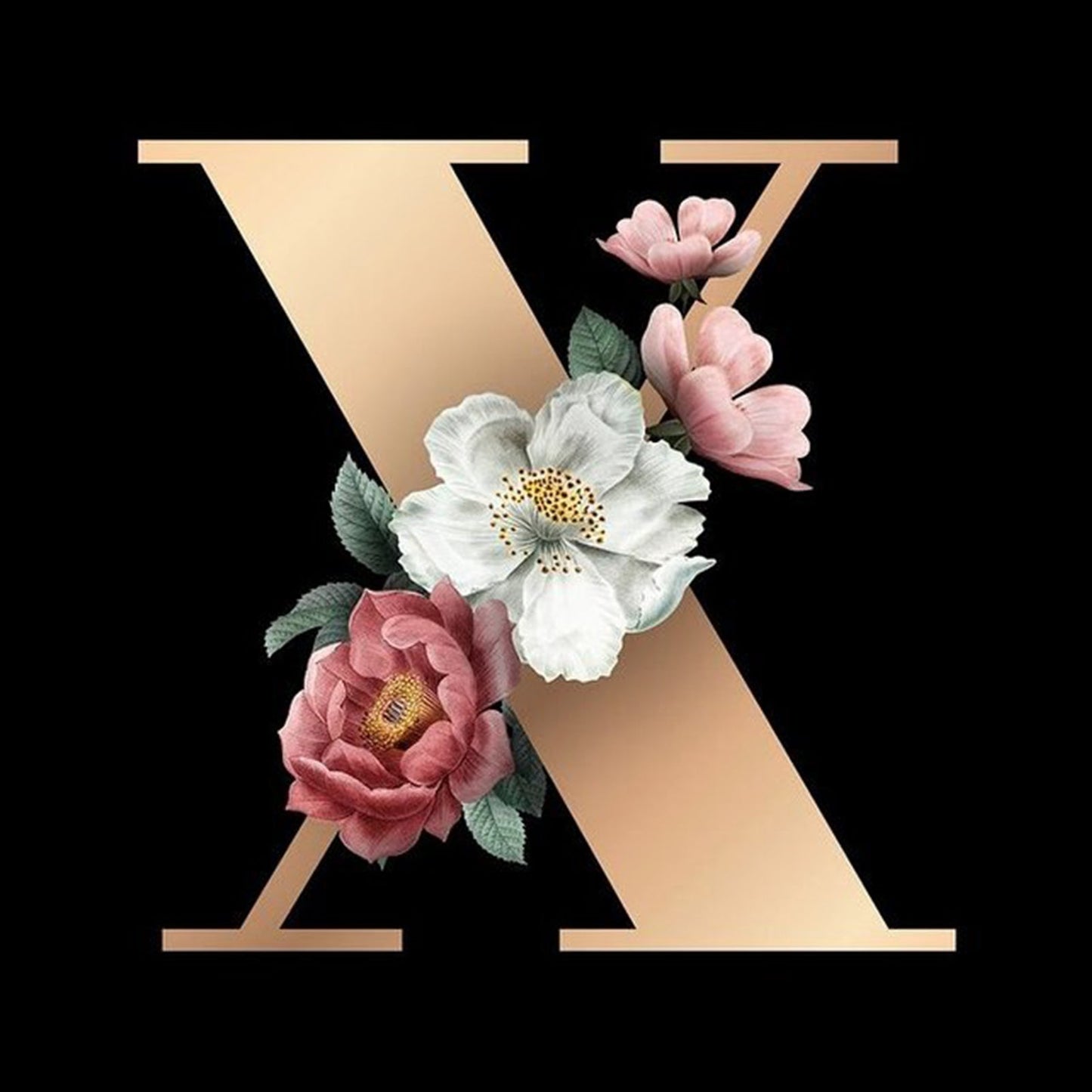 26 Alphabet - Full Round Diamond Painting - 30x30cm