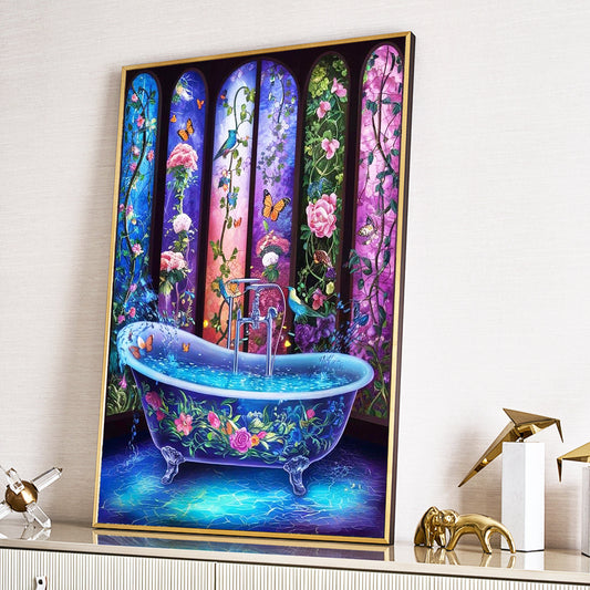 Bath- Full Round Diamond Painting - 40x60cm
