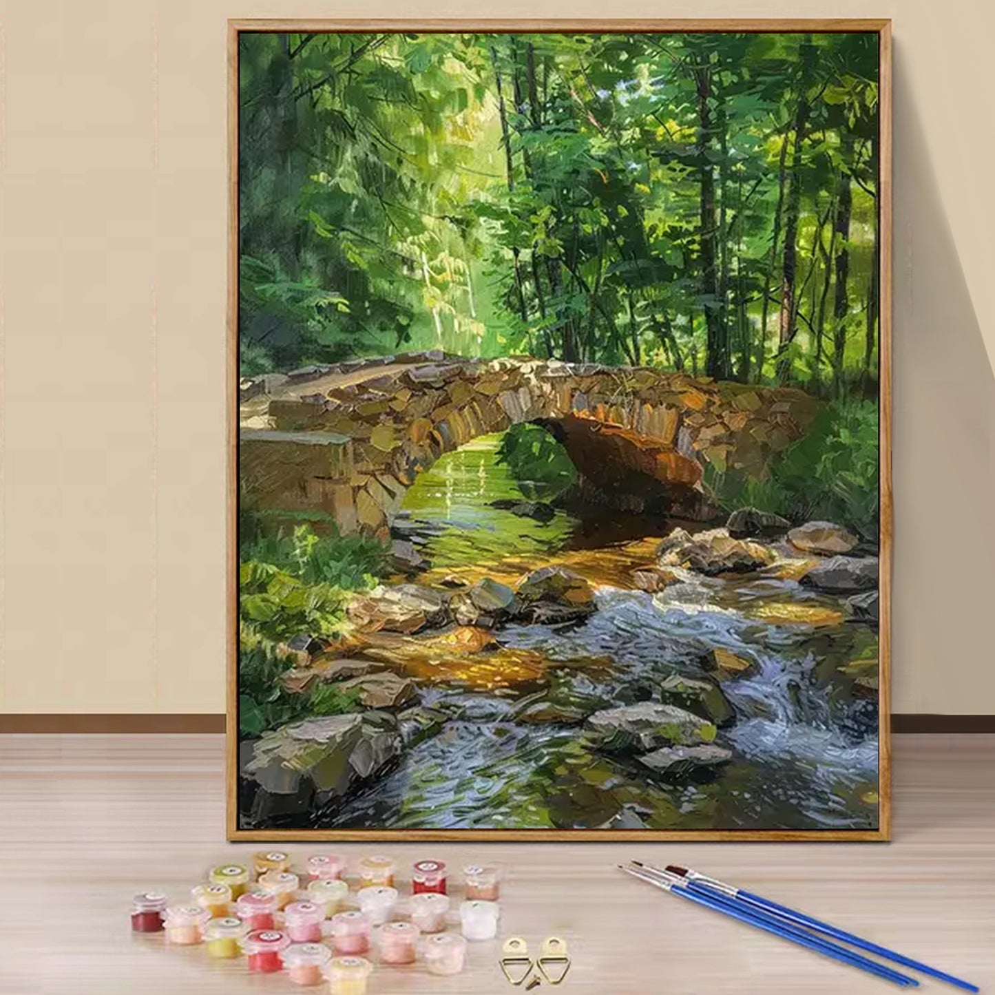 Stone bridge- Paint by Numbers -40x50cm