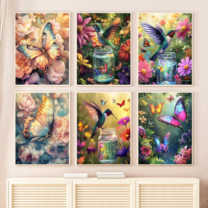 Butterfly - Paint by Numbers -25x35cm/6pcs