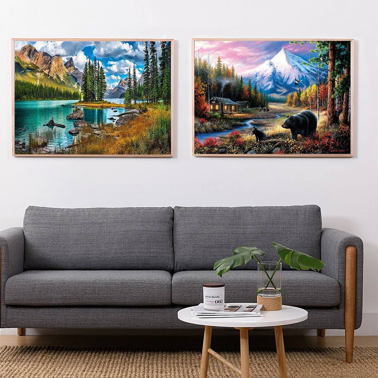Mountain - Painting with Numbers -30x40cm -6 pack