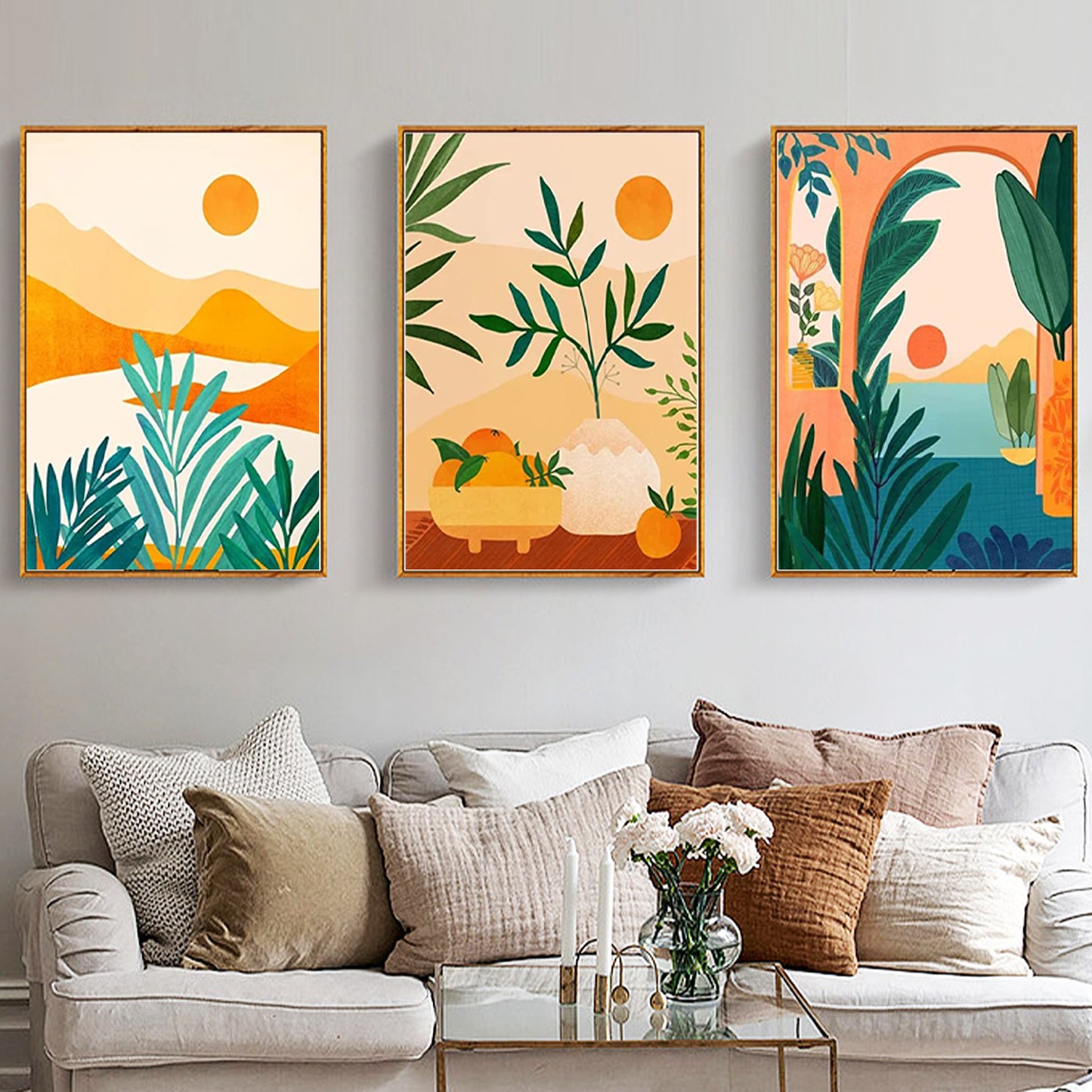 6 pack Boho Plants - Painting with Numbers - 20x30cm