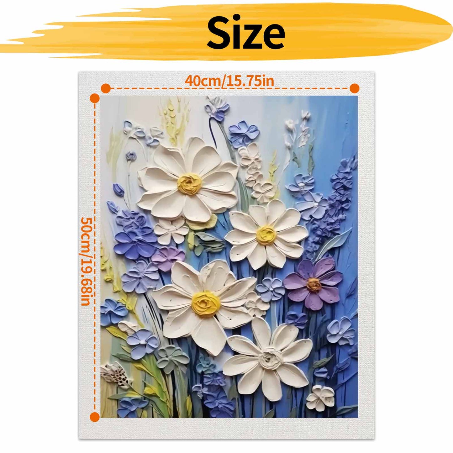 Flower- Paint by Numbers -40x50cm