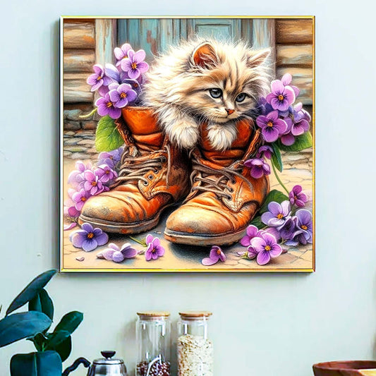 Kitten - Painting by Numbers -40x40cm