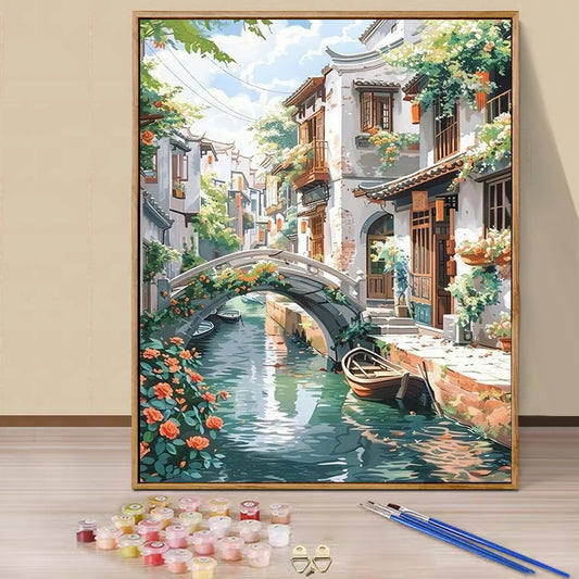 Bridge- Paint by Numbers -40x50cm