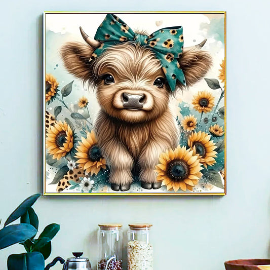 Cow- Painting by Numbers -40x40cm