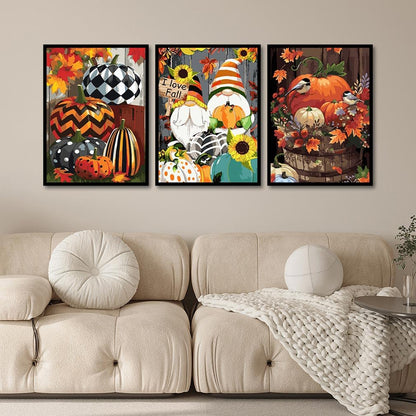 Hallowen - Painting with Numbers -30x40cm -6pack