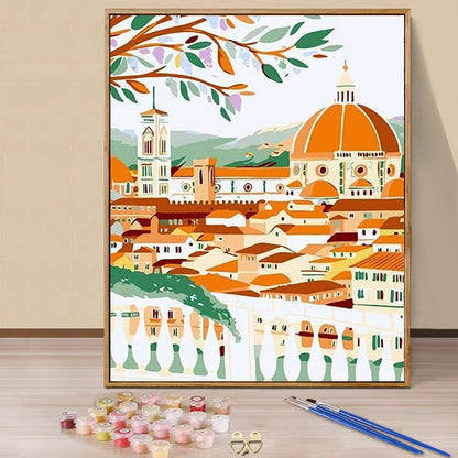 Famous sights - Paint by Numbers -25x35cm