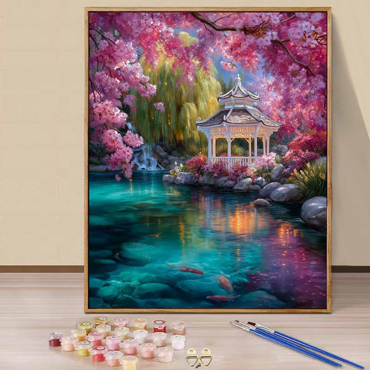 Courtyard - Paint by Numbers -40x50cm