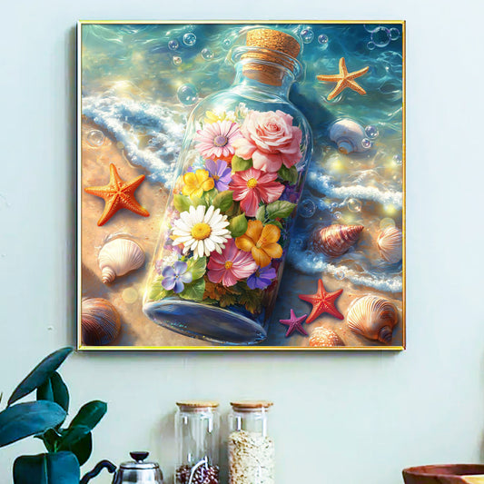 Drifting bottles- Painting by Numbers -40x40cm